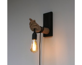 Handmade Wooden Wall lamp