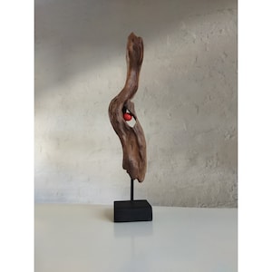 Driftwood sculpture art, Unique wooden sculptures,  Abstract Wood Sculpture unique Art Wood