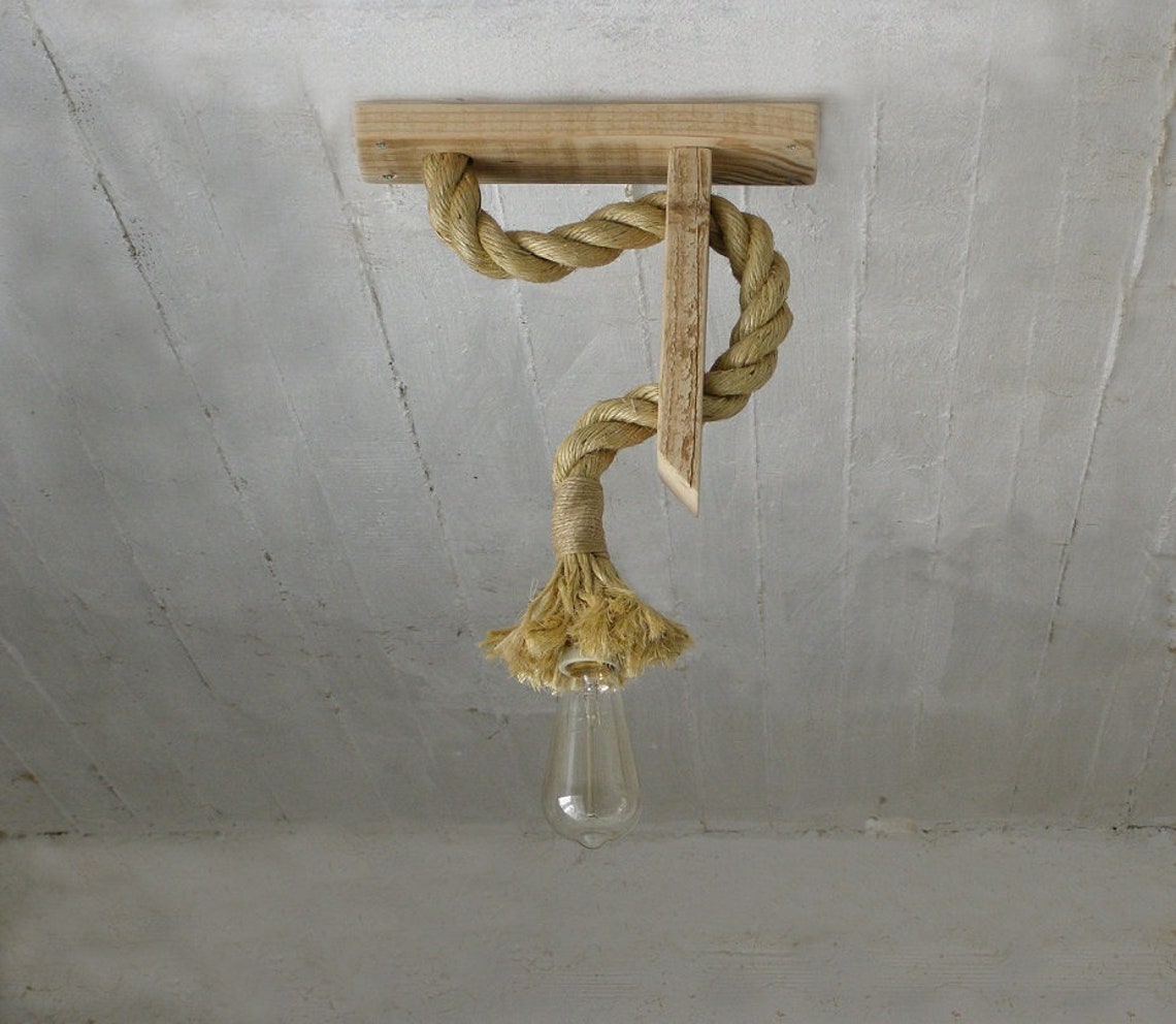 Ceiling Rope Light, Ceiling Lamp, Rope Industrial Lighting, Restaurant