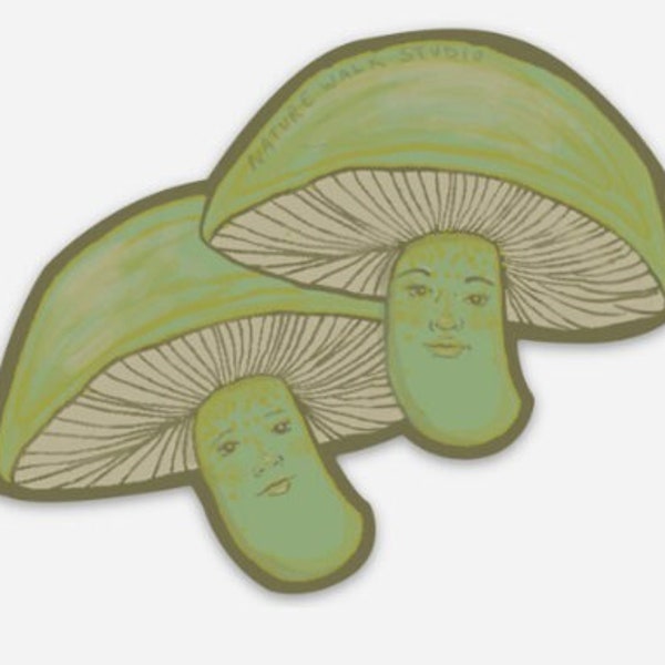 Mushroom Ladies Decal mushroom stickers nature mycology