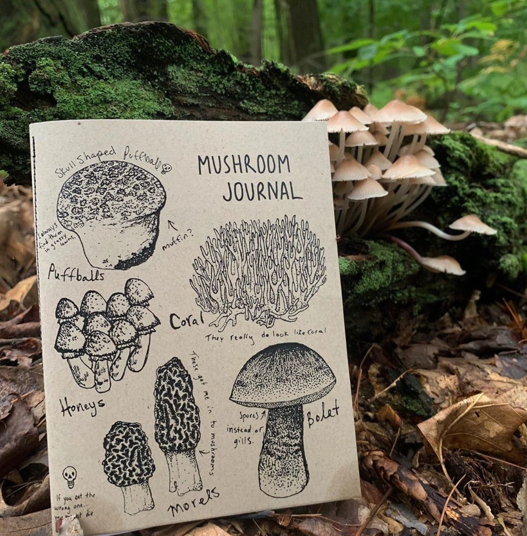 Mushroom Journal FORAGING Field Guide Notes for Edible