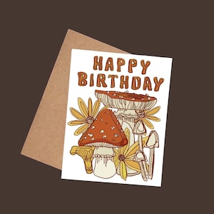 Feliz aniversário, criança das flores, cogumelo, flores silvestres, madden, arte de Michigan