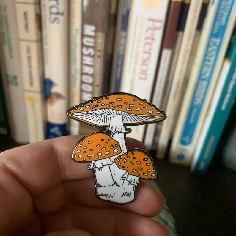 MUSHROOM ENAMEL PIN Amanita Muscaria image 3