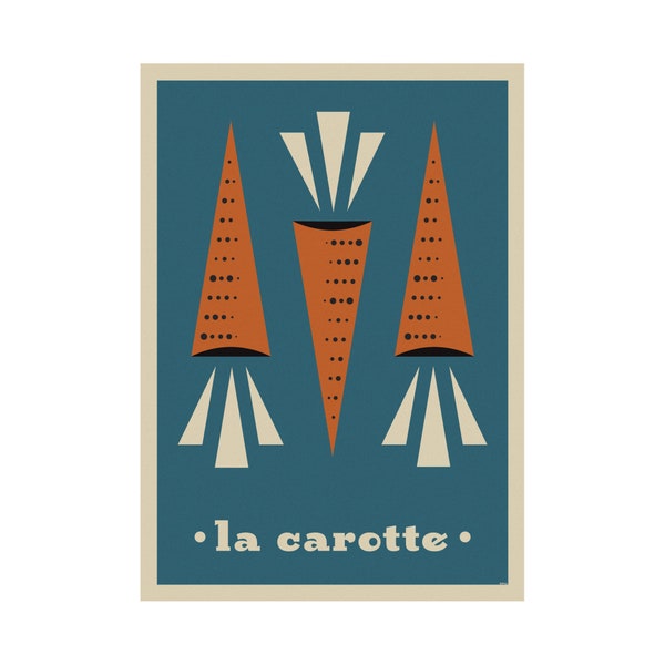 Kitchen poster, Carrots, Vegetables, Poster for kitchen, Kitchen decor, Housewarming poster, Dining poster, Dining decor, la carotte