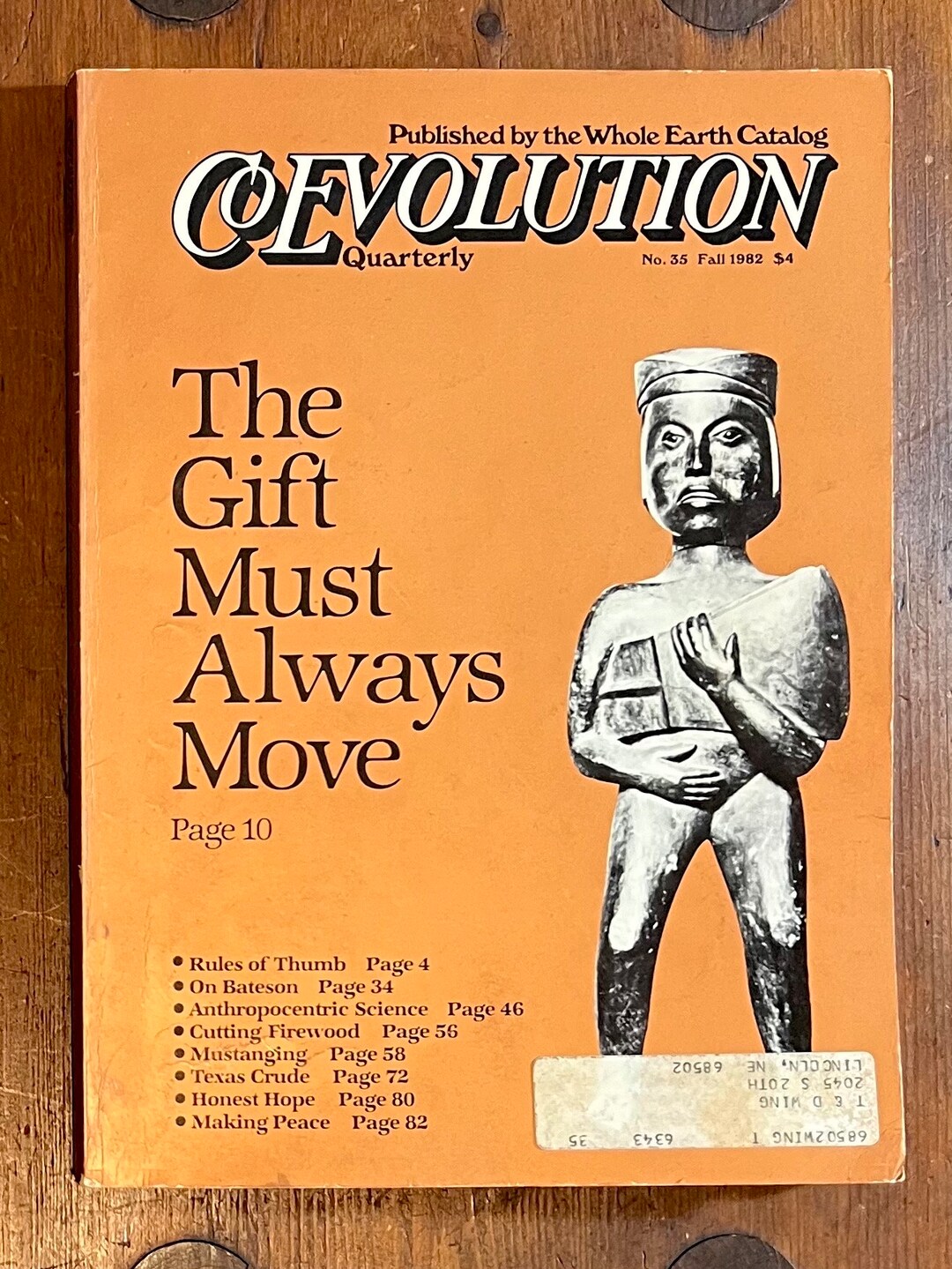 Coevolution Quarterly No. 35 Fall 1982: Whole Earth Catalog - Etsy