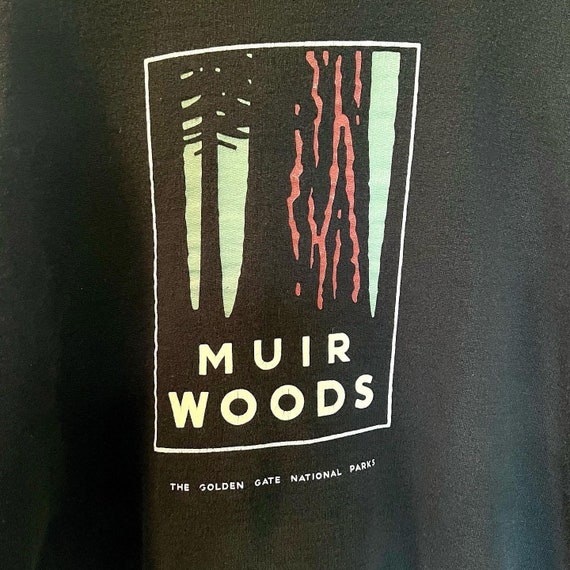 Vintage 90s Muir Woods Crewneck Sweatshirt Nation… - image 2
