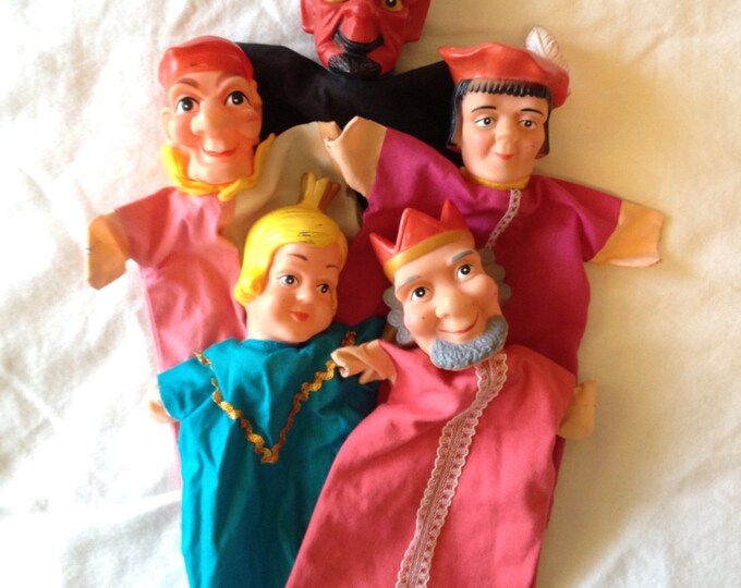 RESERVED 5 Vintage Hand Puppets Mr. Rogers Land of Make Etsy