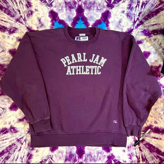 Vintage 90s Pearl Jam Athletic Russell High Cotto… - image 1