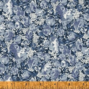Azul by Whistler Studios for Windham Fabrics Fabric by the Half Yard 04A 125