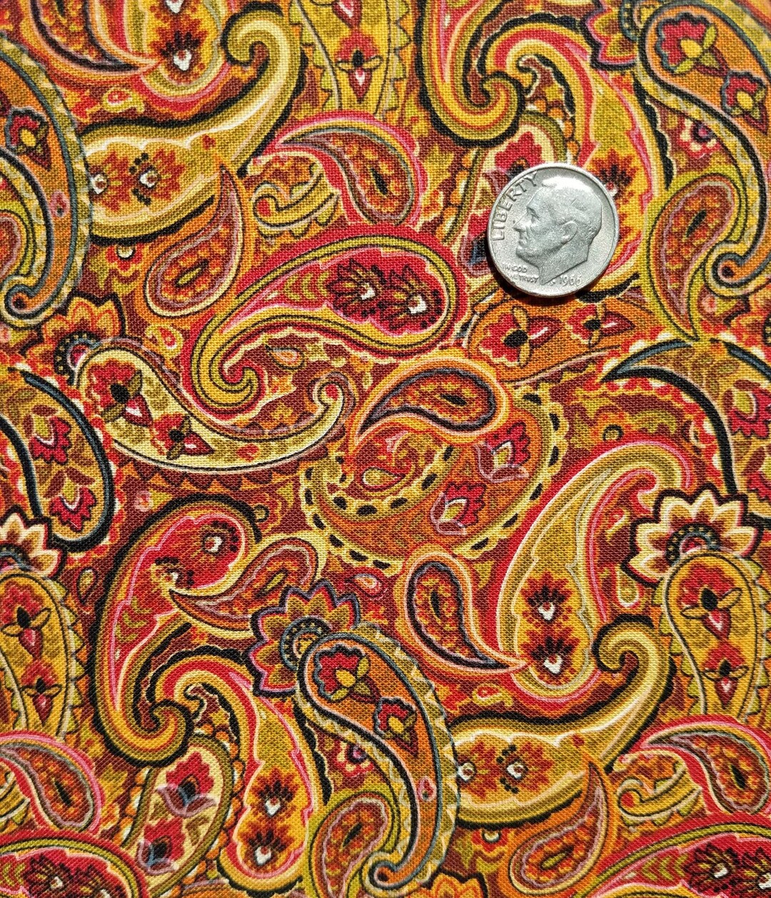 Paisley 100% Coton Tissu Timeless Treasures Matelassage