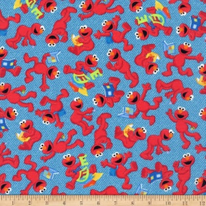 Elmo Fleece Fabric Etsy