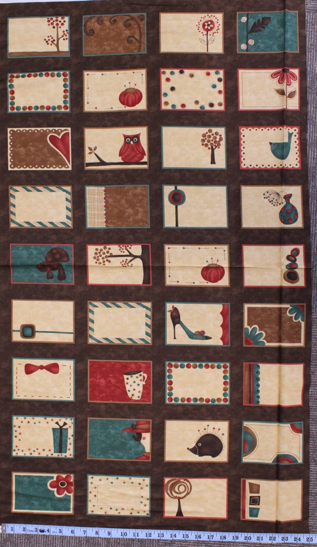Name That Quilt Fabric Panel by Sandy Gervais for Moda Fabrics 25" X ...