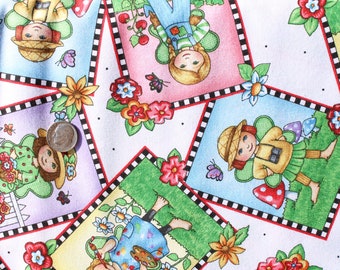 Mary's Fairies by Mary Engelbreit for Quilting Treasures Fabric by the Half Yard 24C 017