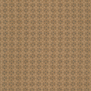 Brown, Teal, and Beige Fabric About a Boy About a Girl by Anni Downs of Hatched and Patched for Henry Glass Fabric by the Half Yard 49C 028