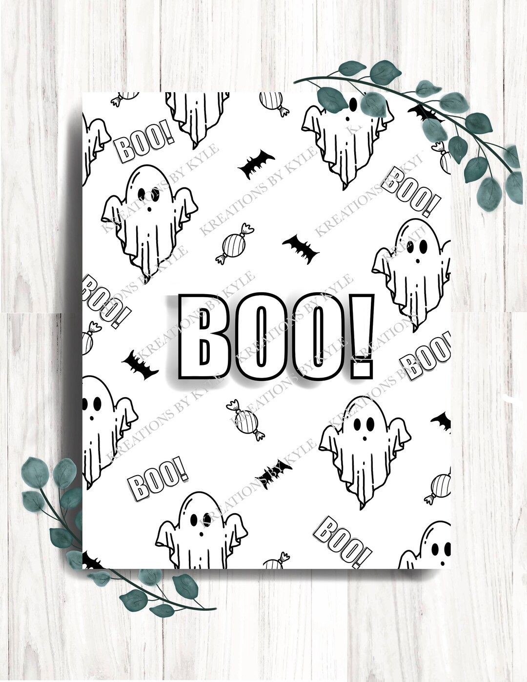 Free Ghost Printable Art Free Ghost Printable Art