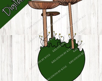 Mushroom Clipart - Mushroom PNG - Mushroom Sticker DIY - Mushroom Art - Brown Mushroom