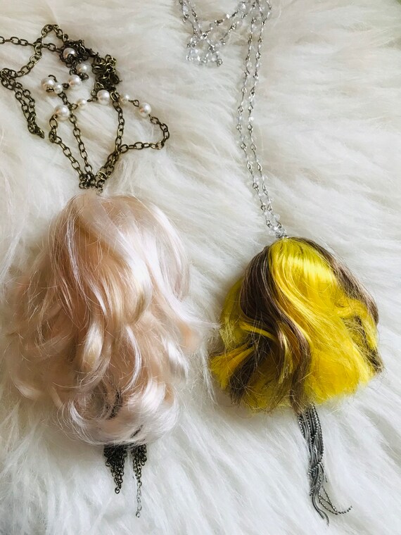 Barbie Head Necklace Repurposed Barbie 