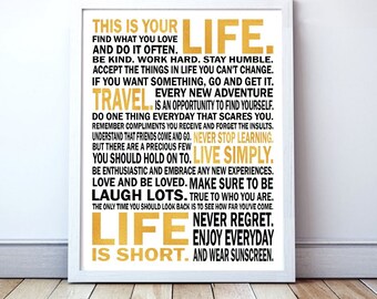 This Is Your Life Etsy