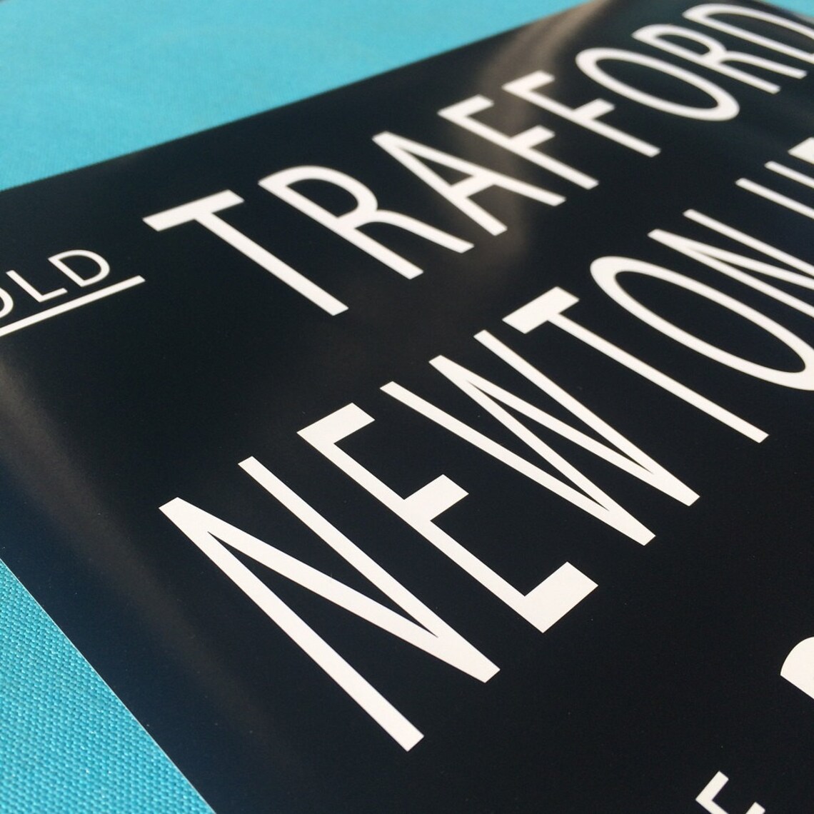 Manchester United Subway Print Poster Etsy