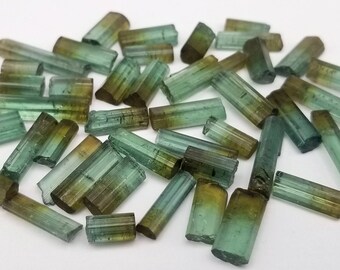 Brazilian Tourmaline Crystals 1g LOT from Aricanga Mine Brazil // Natural Green Tourmaline for Jewelry, Wire Wrapping