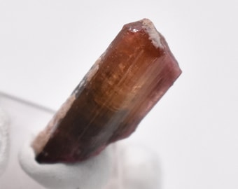 Tourmaline Crystal 5.2g Green and Pink from Malkhan, Eastern Siberia, Russia // Large Terminated Crystal Chunk