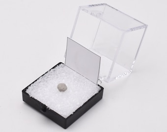 Perky Box with Mineral Tack & Label 1.25" x 1.25" // Perky Thumbnail Box for Crystal, Mineral, Specimen display