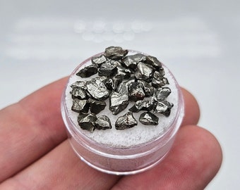 Lote de 5 g de meteoritos de Campo del Cielo, Argentina // Meteorito de hierro y níquel genuino para joyería y envoltura de alambre
