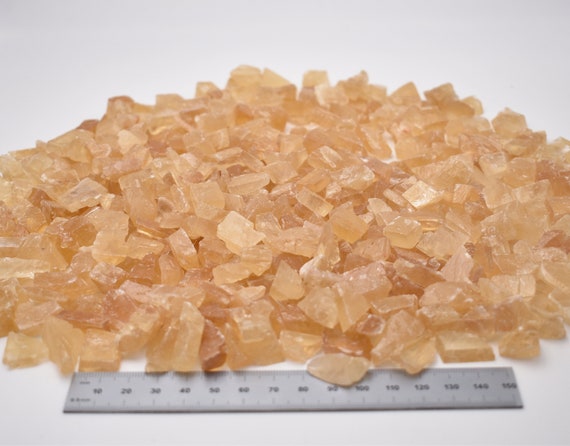 Raw Orange Calcite Crystal // Honey Calcite Gemstone for Crystal Grids, Reiki, Jewelry and Wire Wrapping