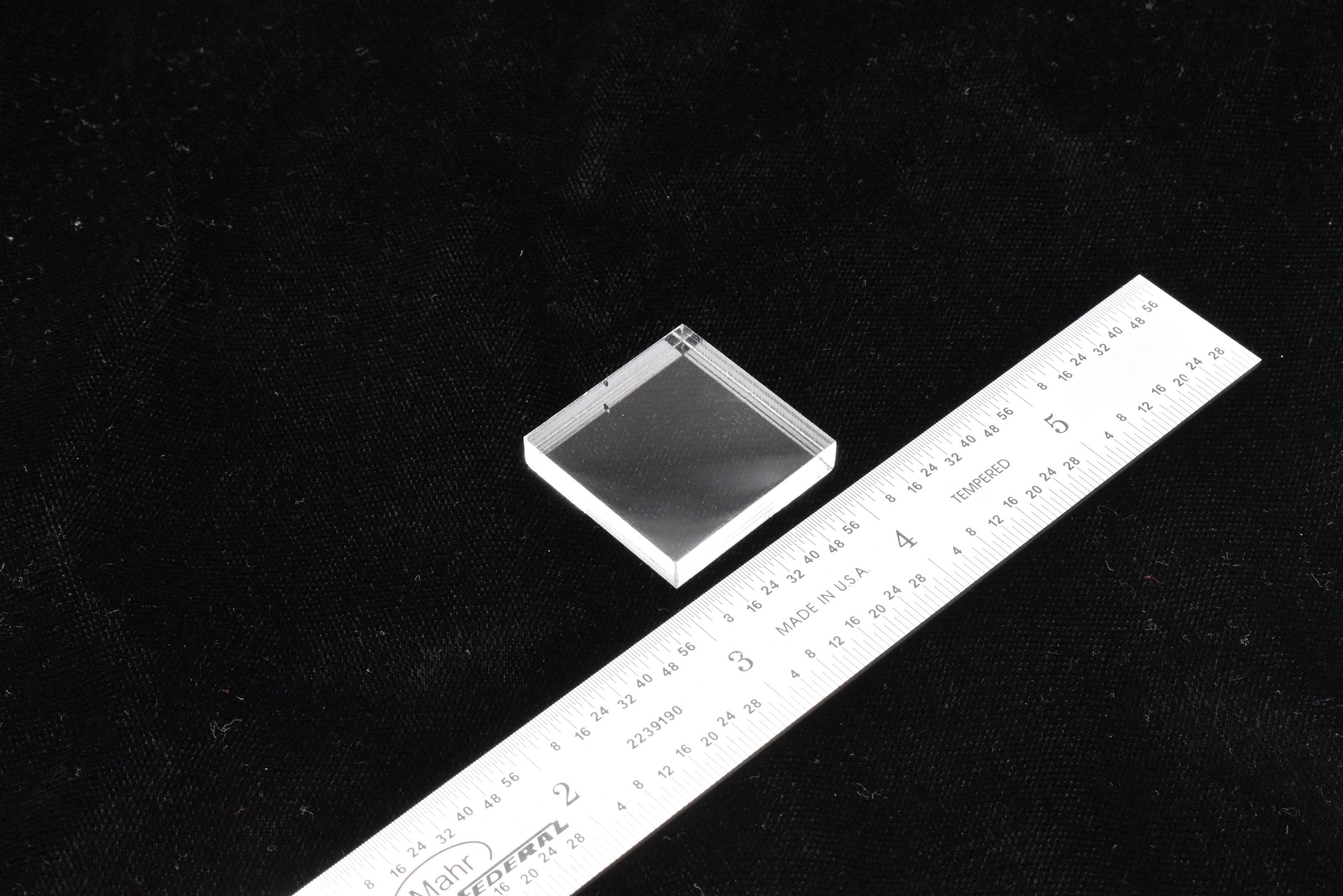 Acrylic Display Base 1" Clear // Display Stand for Crystal, Mineral, Specimen display