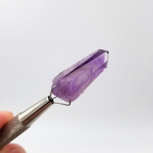 1x AAA Amethyst Crystal Point // Guerrero, Mexico // Phantom Crystal for Jewelry and Wire Wraps