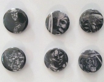 Horror Villan Six Magnet Set