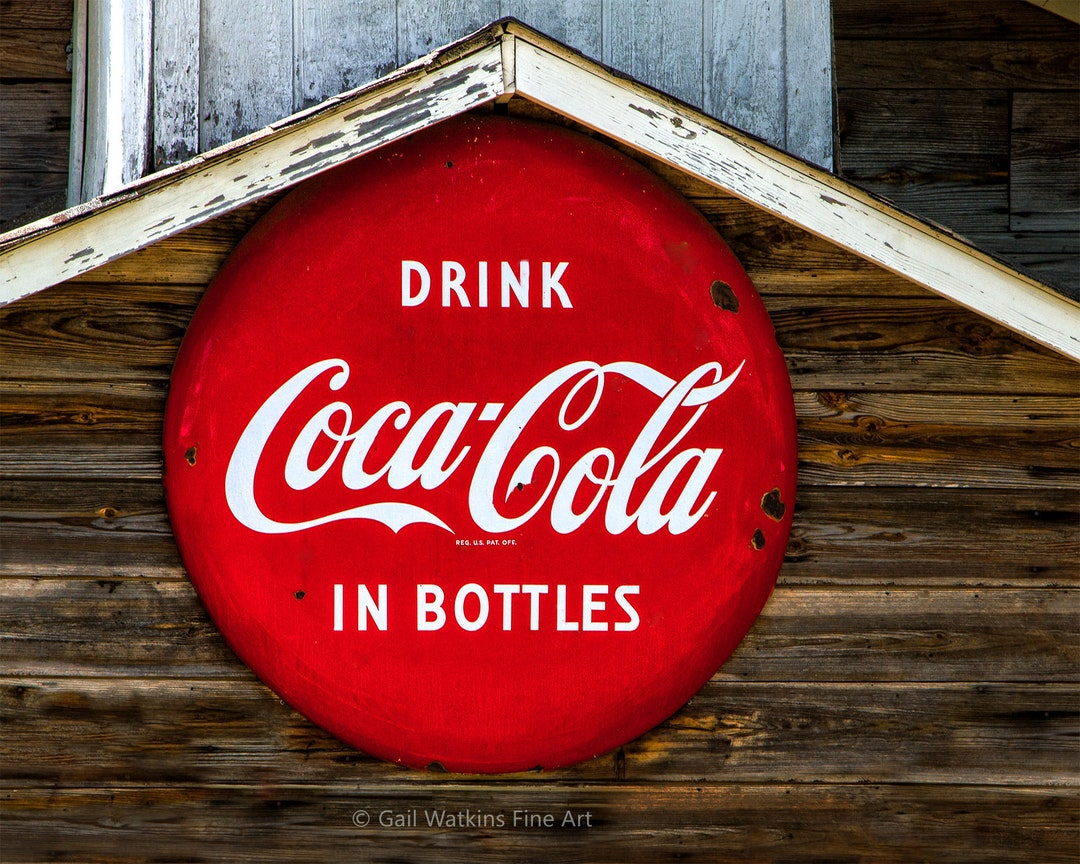 Coca Cola Signage Advertising Fine Art Print Coca Cola - Etsy