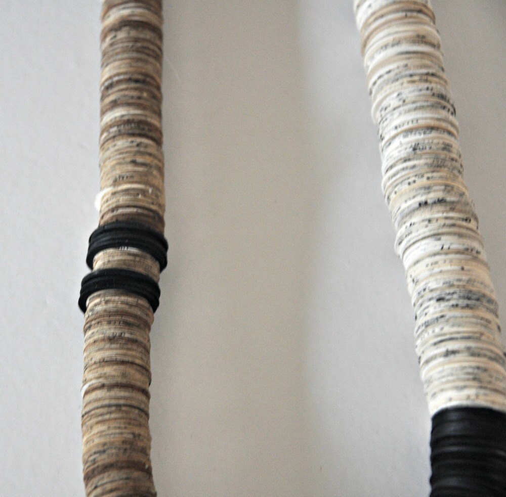 Paper Necklace Necklace made of Book pagesBlack Silver and Etsy