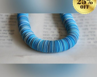 Blue Statement Necklace - Shade of Blue Jewelry