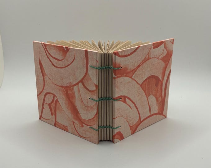 Hand-Painted Pink Mini Hardcover Travel Journal