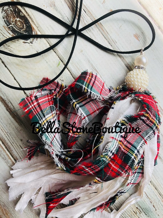 Christmas tassel necklace clearance