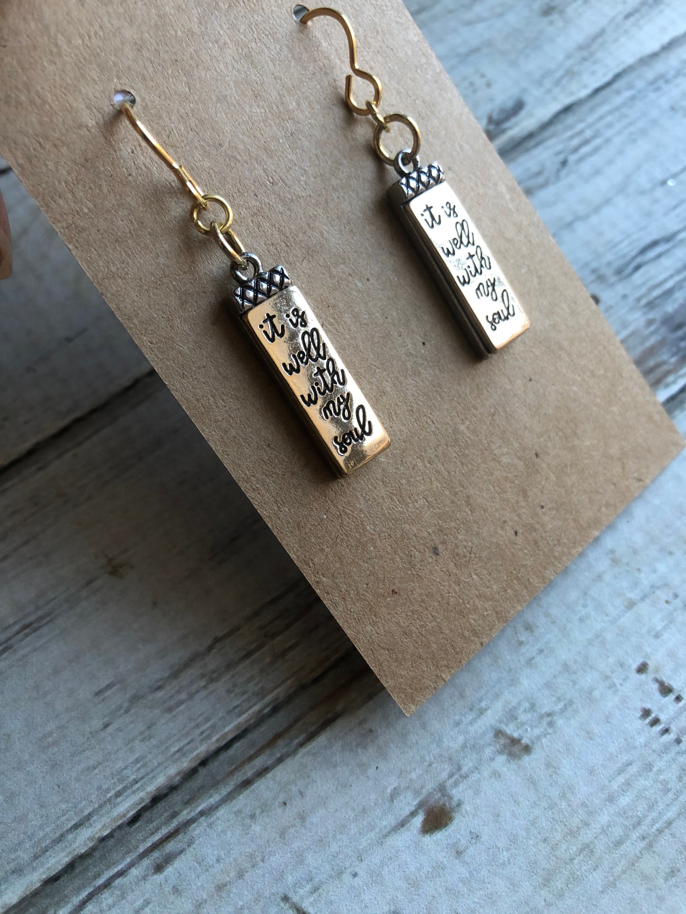 It is Well With My Soul Earring christian Earring women Earring