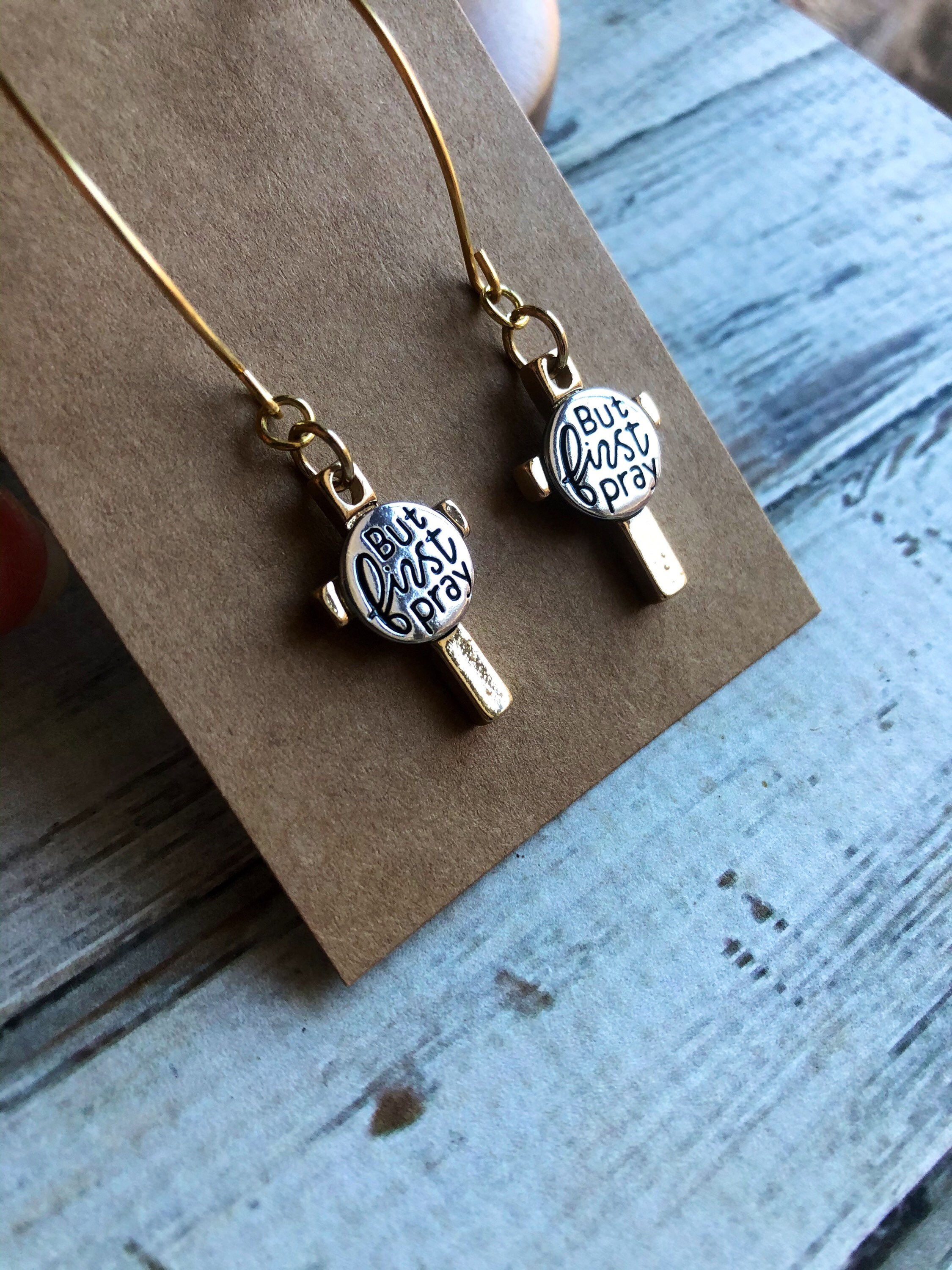 Goddess Charm Gold Sleeper Earrings EOL – Flo & Frankie