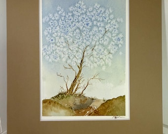 Watercolor Tree -original