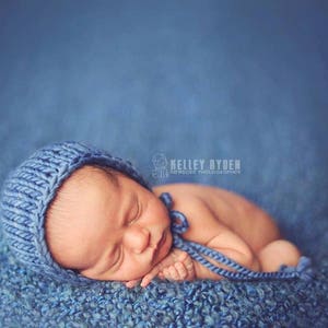 Newborn prop hat ... nb photo prop bonnet ... baby hat ... baby bonnet ... newborn bonnet ... rts ... RKB(tm)