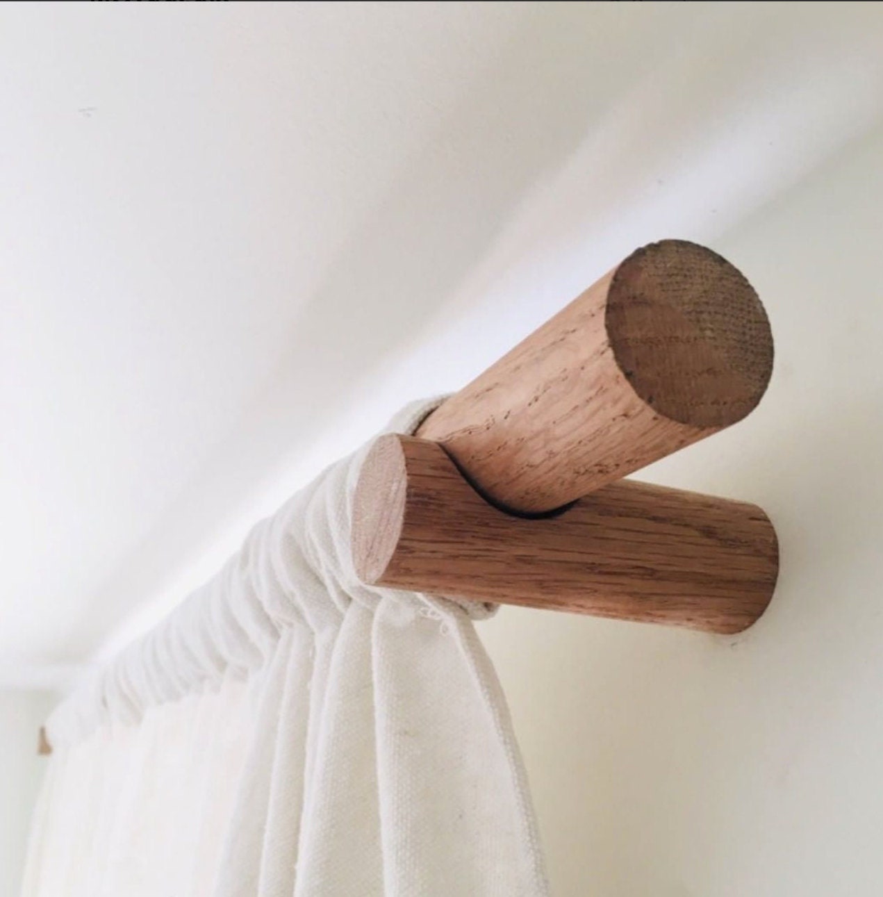 wooden curtain rods