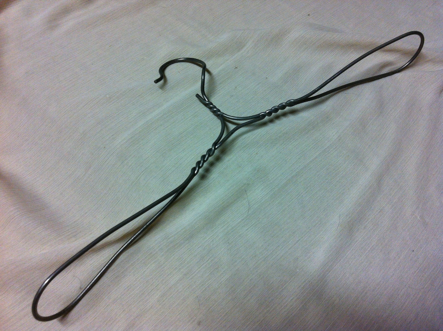 Vintage Twisted Wire Clothing Hanger Antique Hanger for Etsy