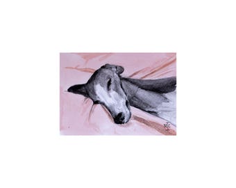 A6 Original Watercolour | 'Duvet Day'