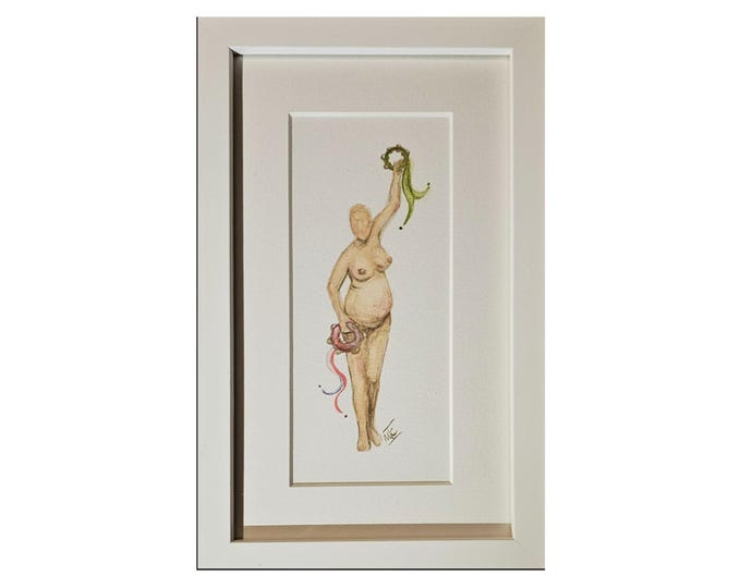 Original Watercolour | 'The Tambourine Shaker'
