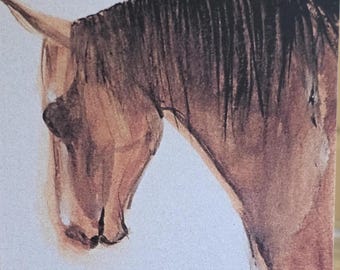 Big Horse Card | Any Occasion Blank Card | Mary Carroll Artworks  | Scottish Artist and Illustrator