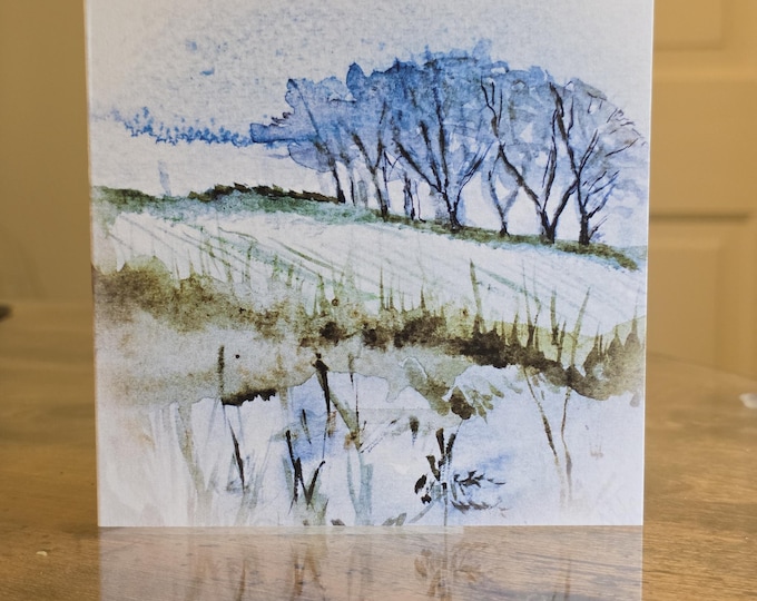 Cold Galloway Morning Card | Any Occasion Blank Card | Mary Carroll Artworks  | Scottish Artist and Illustrator