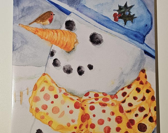 CARROT NOSE Christmas/Holiday Card by Mary Carroll