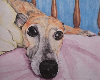 Bottom Of The Bed Card | Any Occasion Blank Card | Mary Carroll Artworks  | Scottish Artist and Illustrator