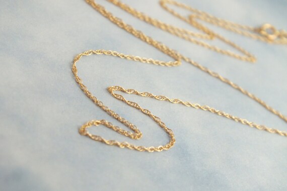 Gold Plated 18 inch Thin Rope Chain Necklace– Simply Whispers