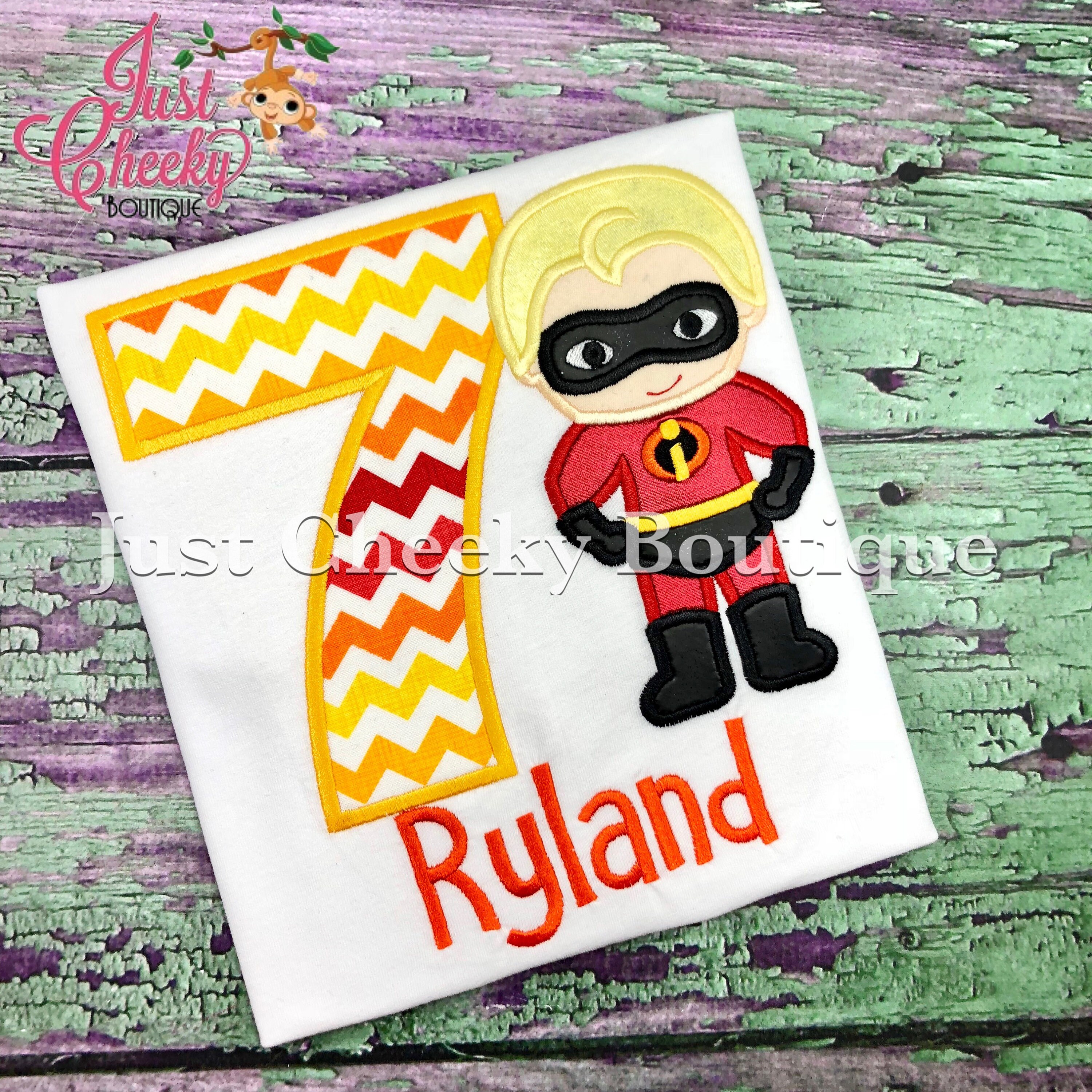 superhero family birthday shirts